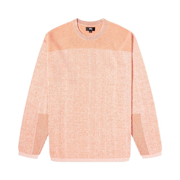 

Свитер Stussy Engineered Panel Sweater, оранжевый