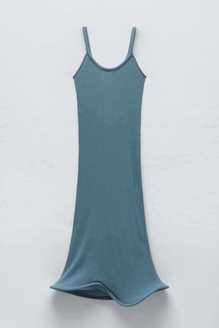 

Платье Zara With Rigid Hem, синий
