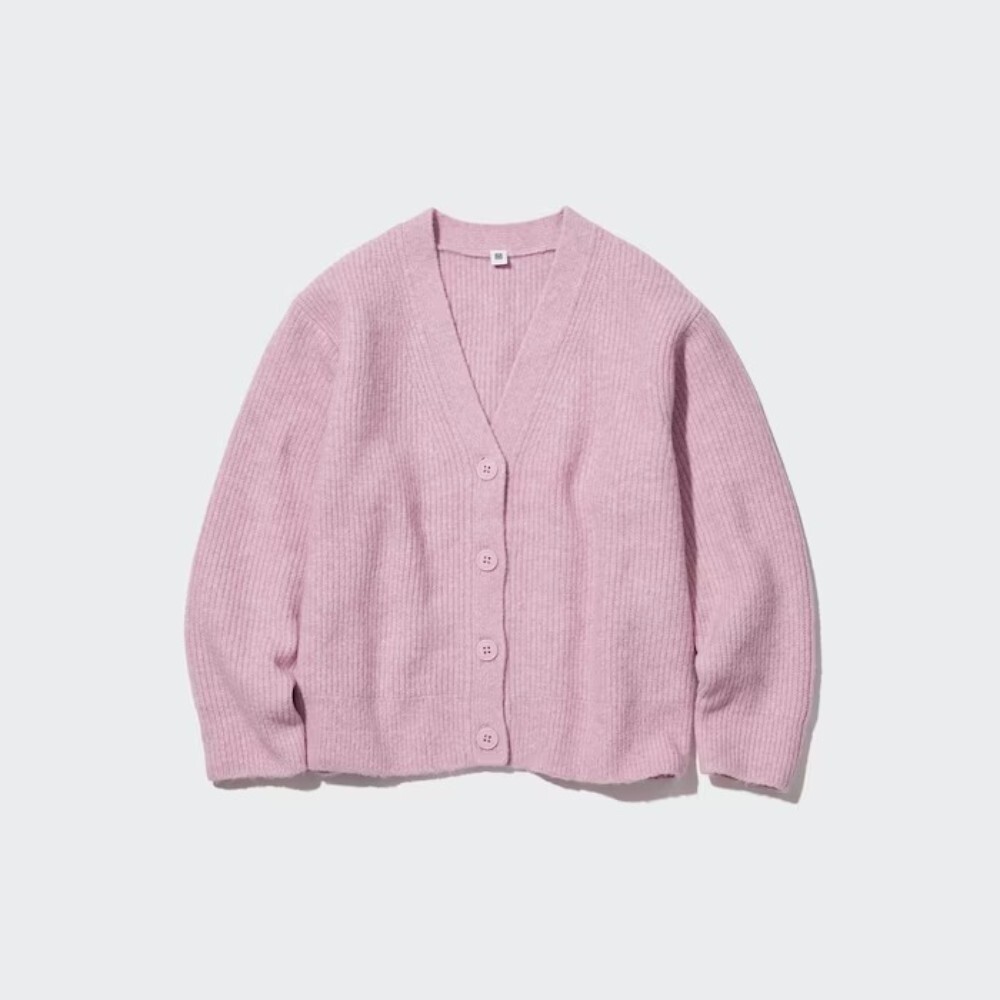 

Кардиган для девочек Uniqlo Soufflé Yarn, розовый