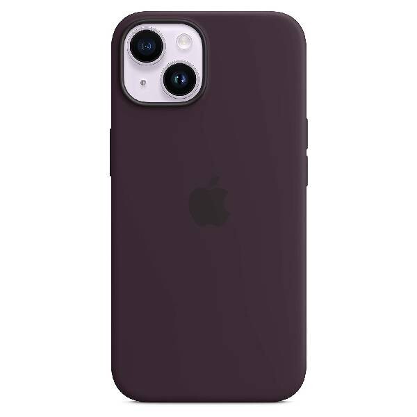 

Чехол силиконовый Apple iPhone 14 с MagSafe, elderberry