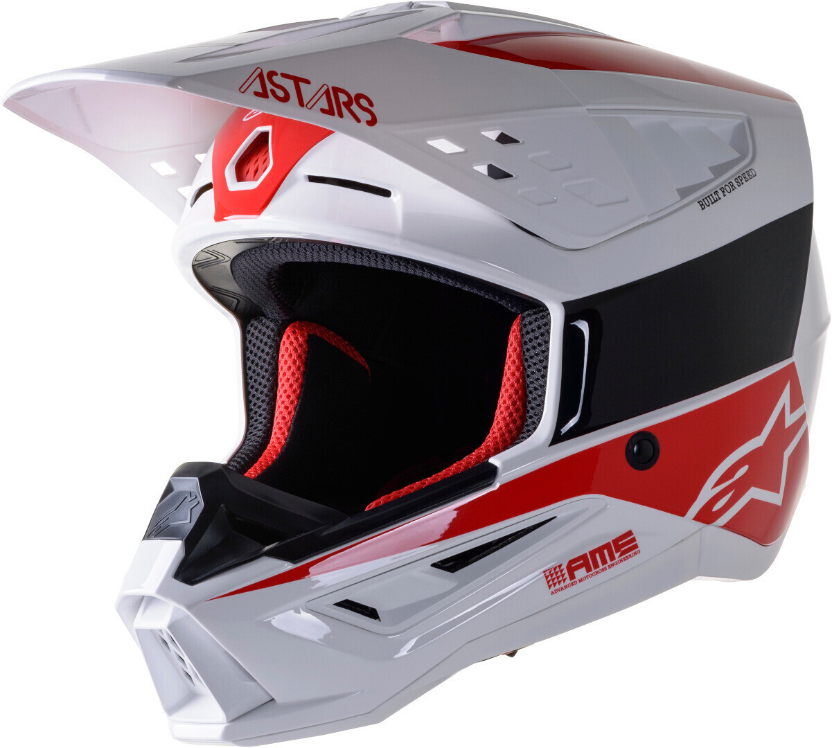 

Шлем для мотокросса Alpinestars SM5 Bond, белый/красный