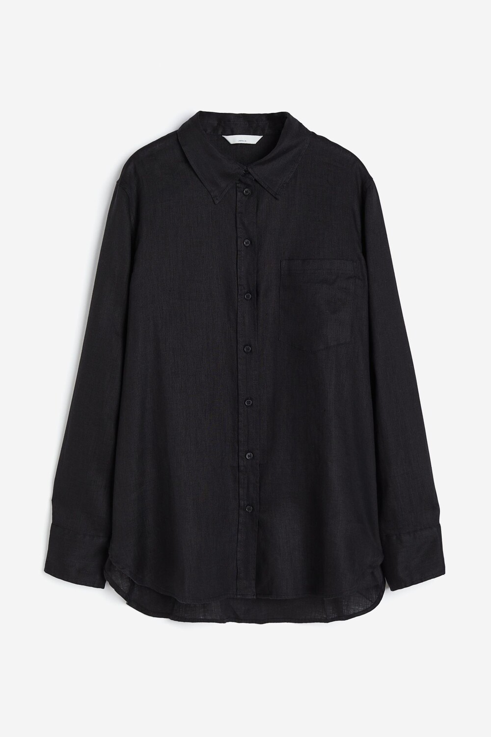 

Рубашка H&M Linen, черный