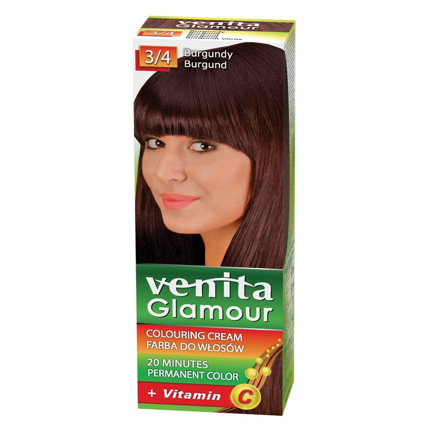 

Venita Краска для волос Glamour 3/4 Бордовый