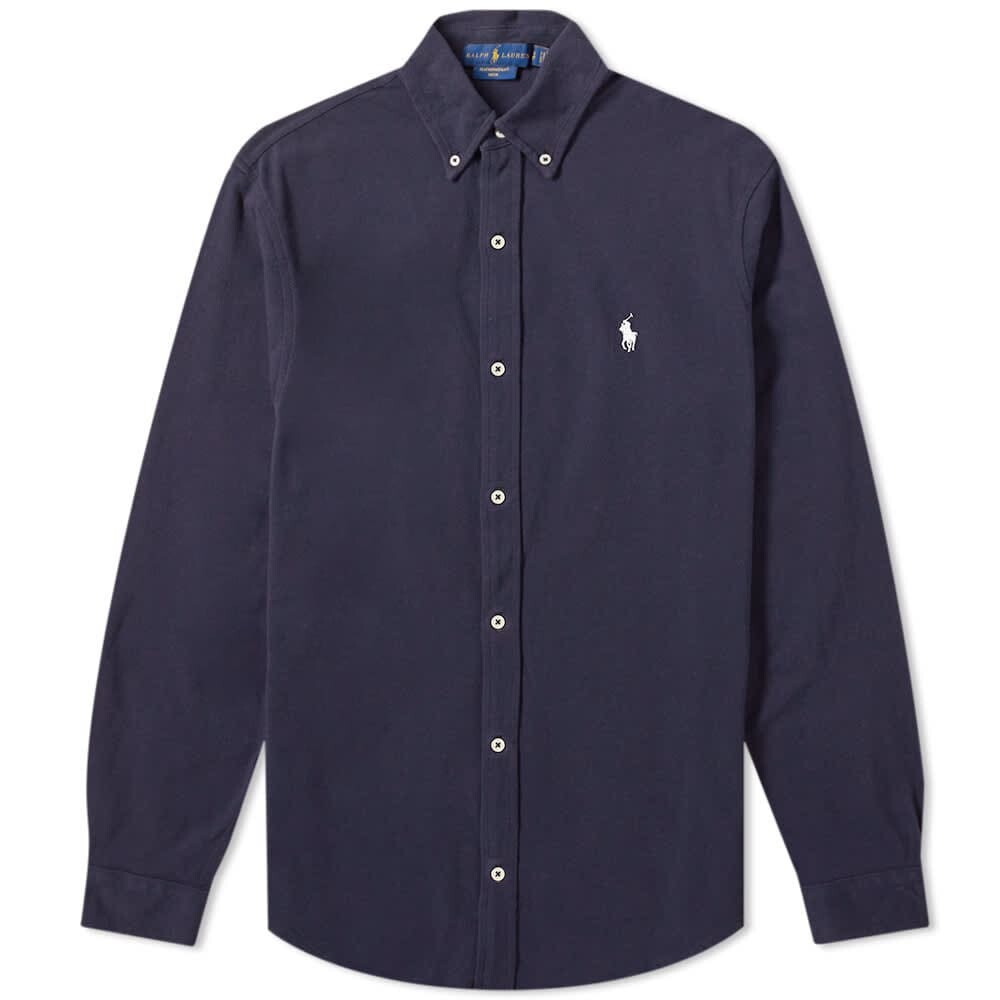 

Рубашка Polo Ralph Lauren Slim Fit Button Down Pique Shirt