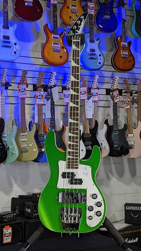 Бас-гитара Jackson серии X CBXNT DX IV 665, зелёный/белый