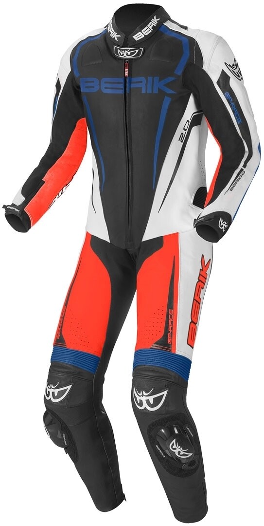 

Berik Race-X Один кусок мотоцикл кожаный костюм, черный/белый/красный/синий