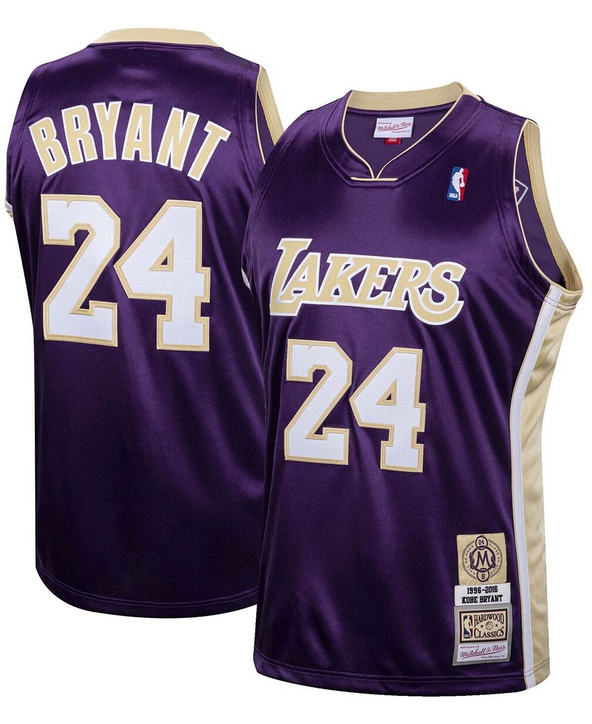 

Мужская футболка kobe bryant purple из зала славы лос-анджелес лейкерс, класс 2020 года № 24, аутентичная классическая джерси из лиственных пород Mitchell & Ness, фиолетовый