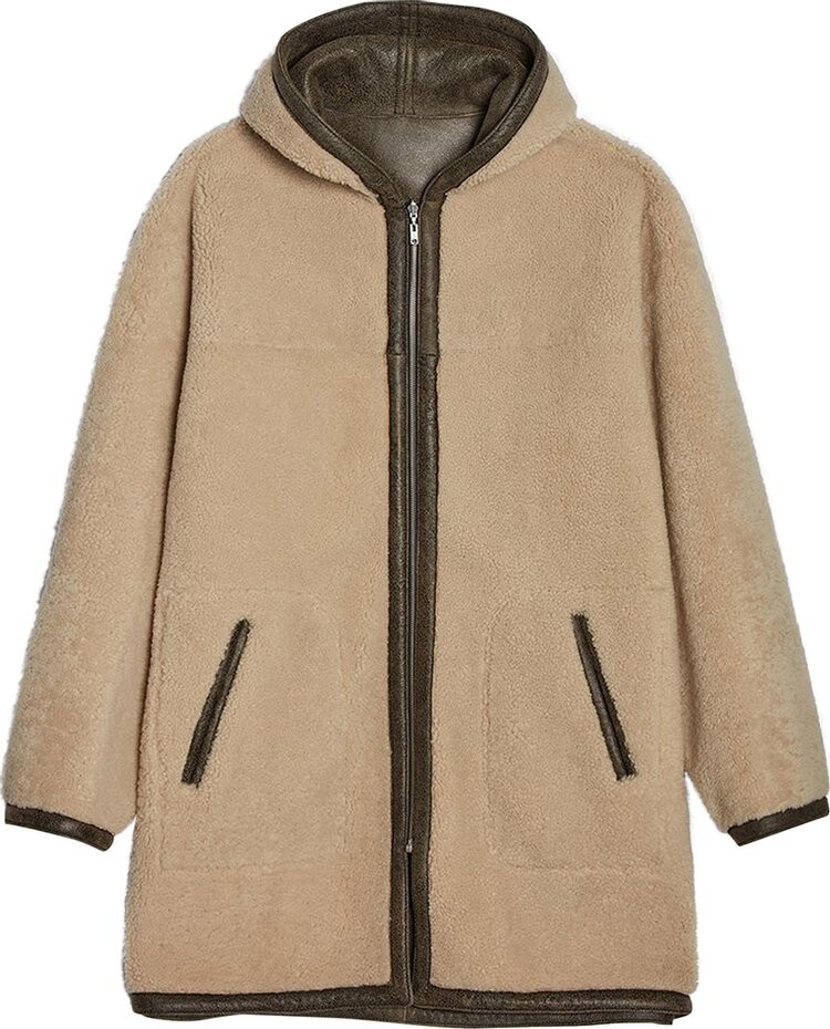 

Куртка Marni Classic Zipper Shearling Jacket 'Brown', коричневый
