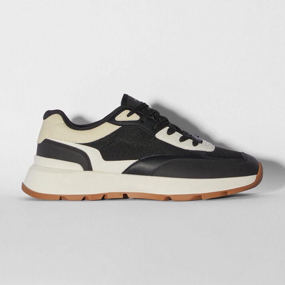 

Кроссовки Bershka Men's Contrast Mesh, черный