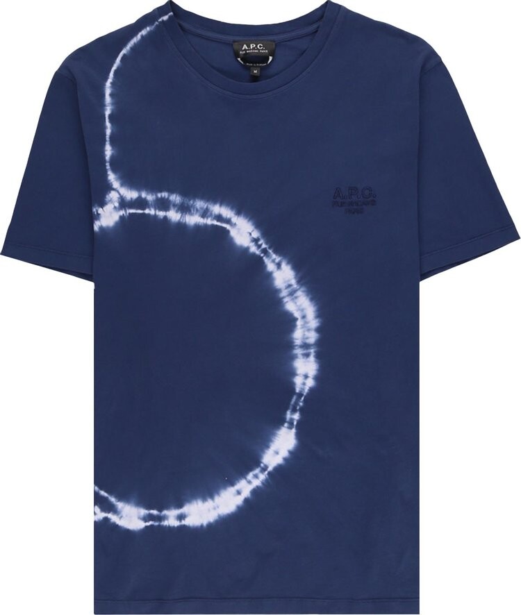 

Футболка A.P.C. Raymond Tie Dye T-Shirt 'Indigo', синий