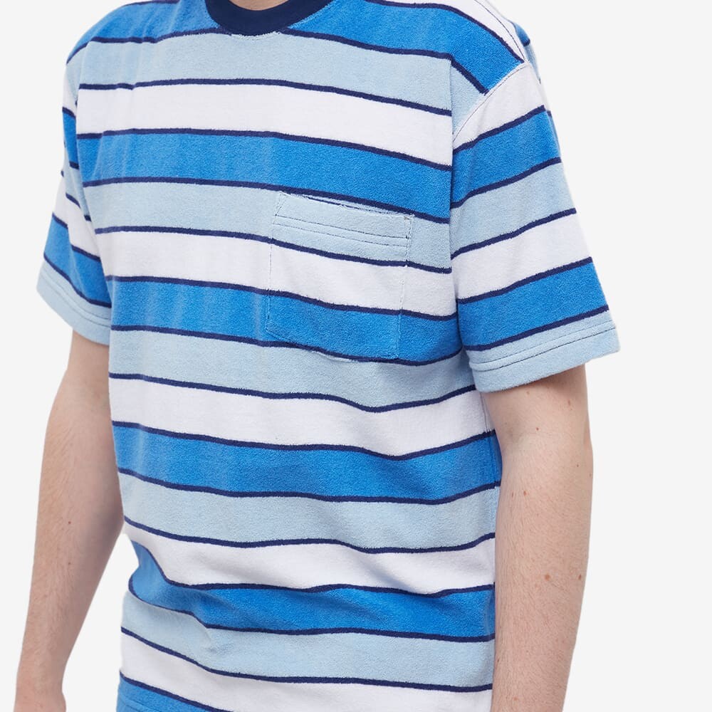 

Футболка Beams Plus Stripe Pile Pocket Tee, Серый