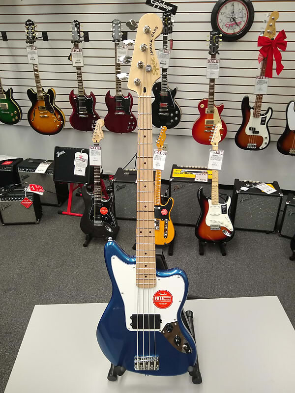 

Squier Affinity Series Jaguar Bass H — синий Лейк-Плэсид
