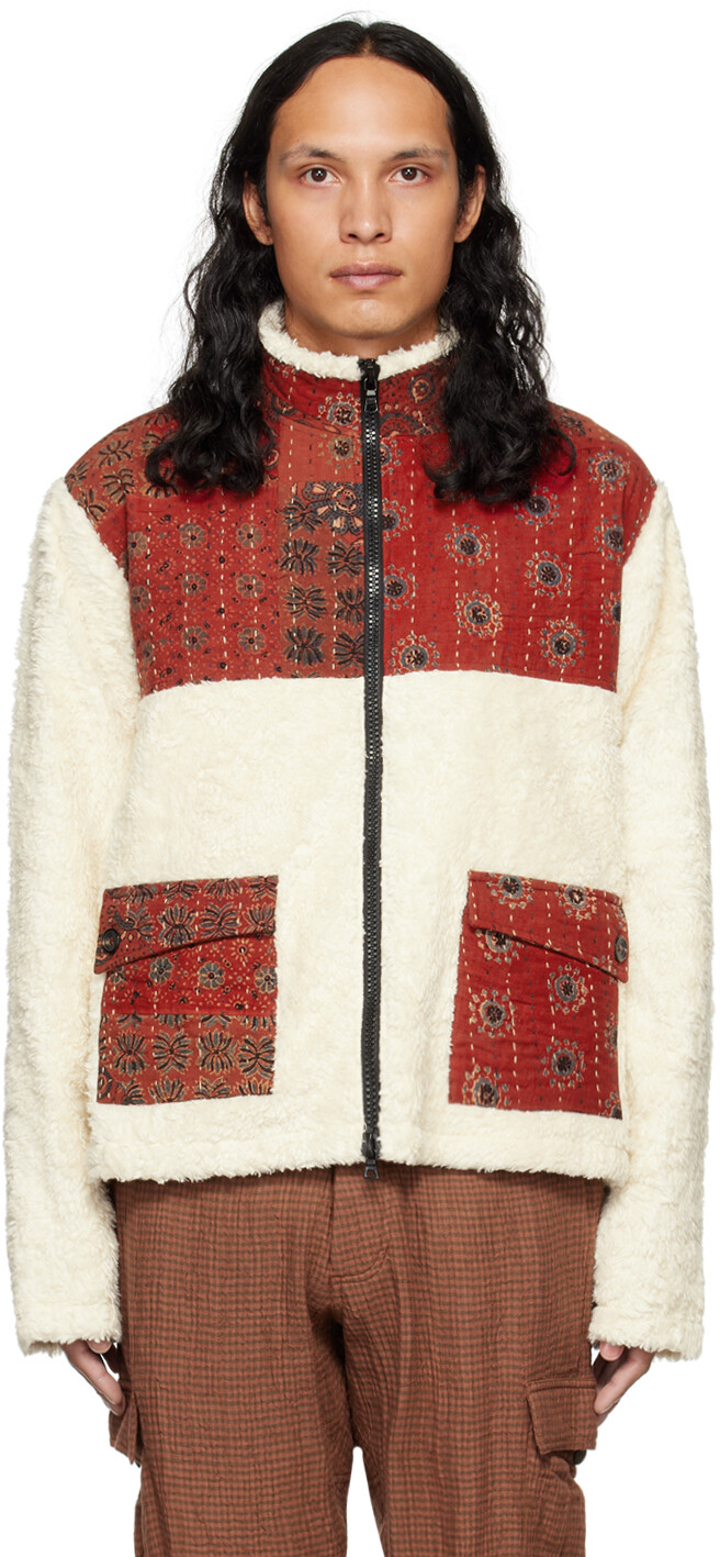 

Эксклюзивная куртка с вышивкой SSENSE Off-White Kantha Karu Research