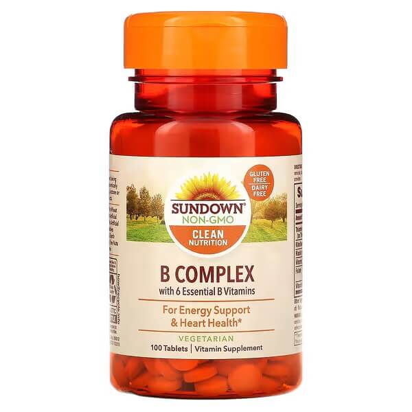 Витамин B Sundown Naturals, 100 таблеток sundown naturals витамин c 500 мг 100 таблеток