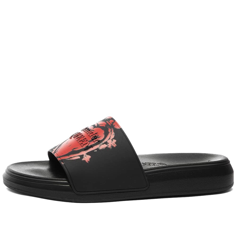 

Шлепанцы Alexander McQueen Heart Logo Pool Slide