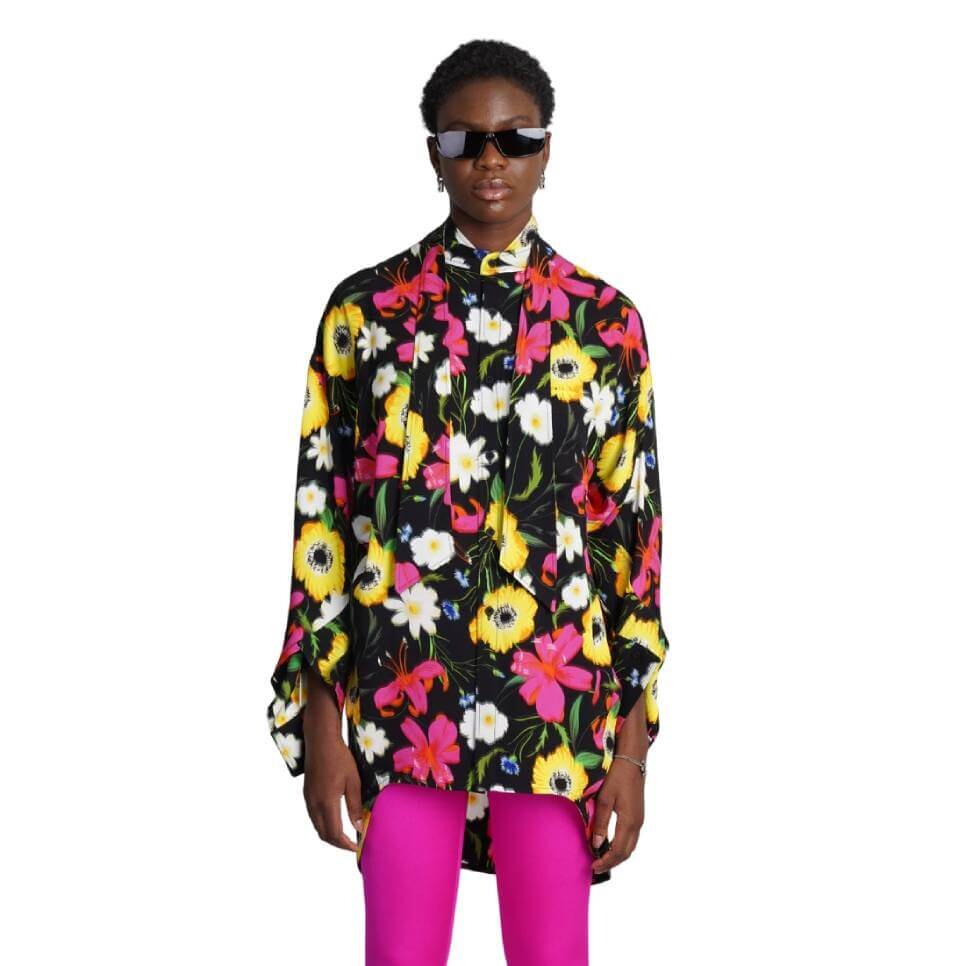 

Рубашка Balenciaga Viscose, черный