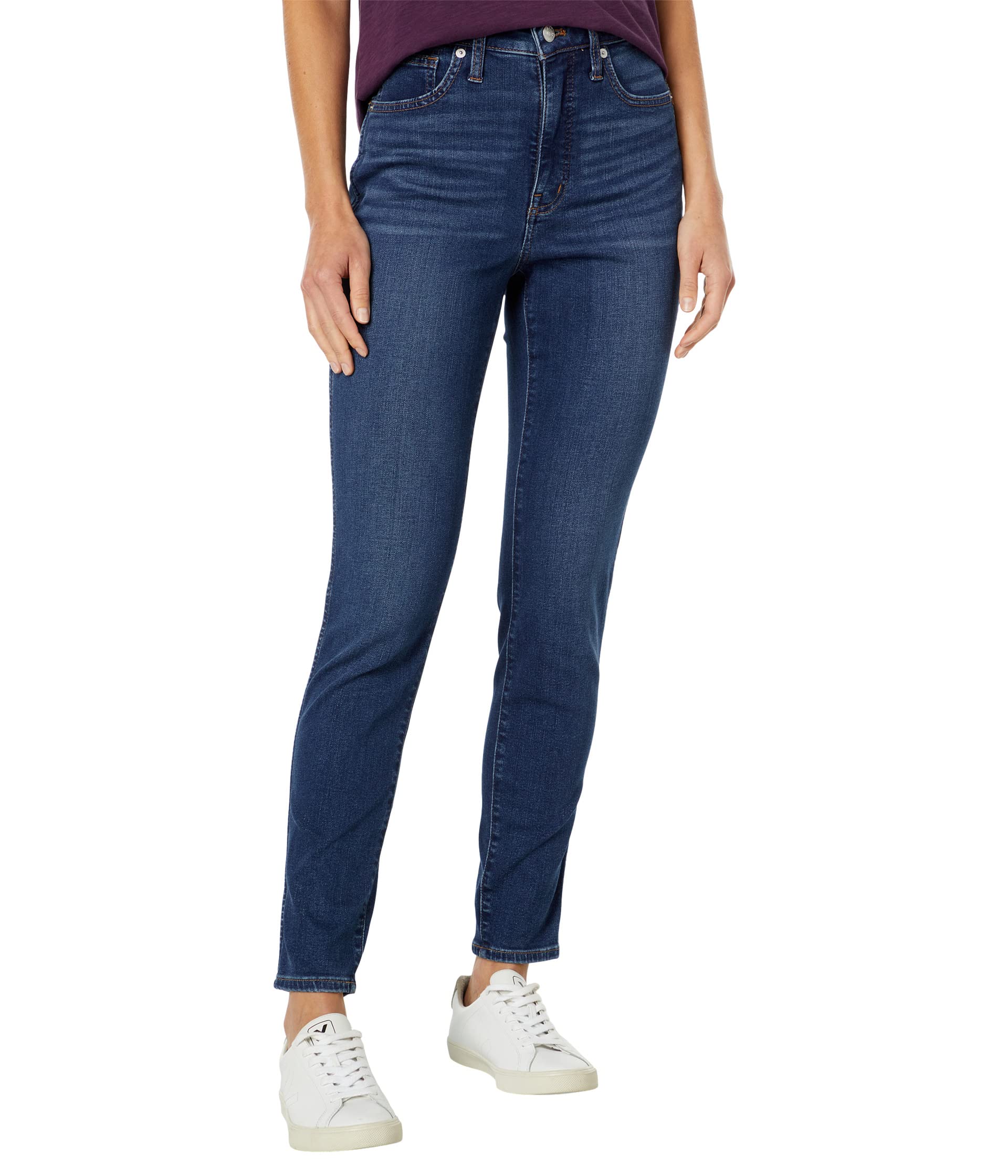 цена Джинсы Madewell, Curvy High-Rise Skinny Jeans in Coronet Wash