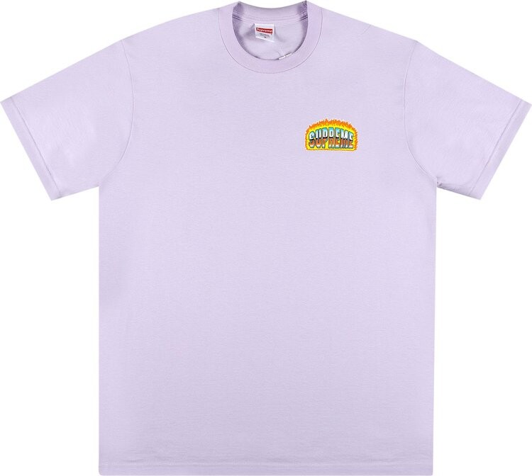 

Футболка Supreme Chrome Tee 'Light Purple', фиолетовый