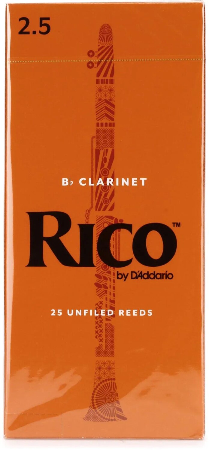

D'Addario RCA2525 Трость для кларнета Rico Bb — 2,5 (25 шт. в упаковке)
