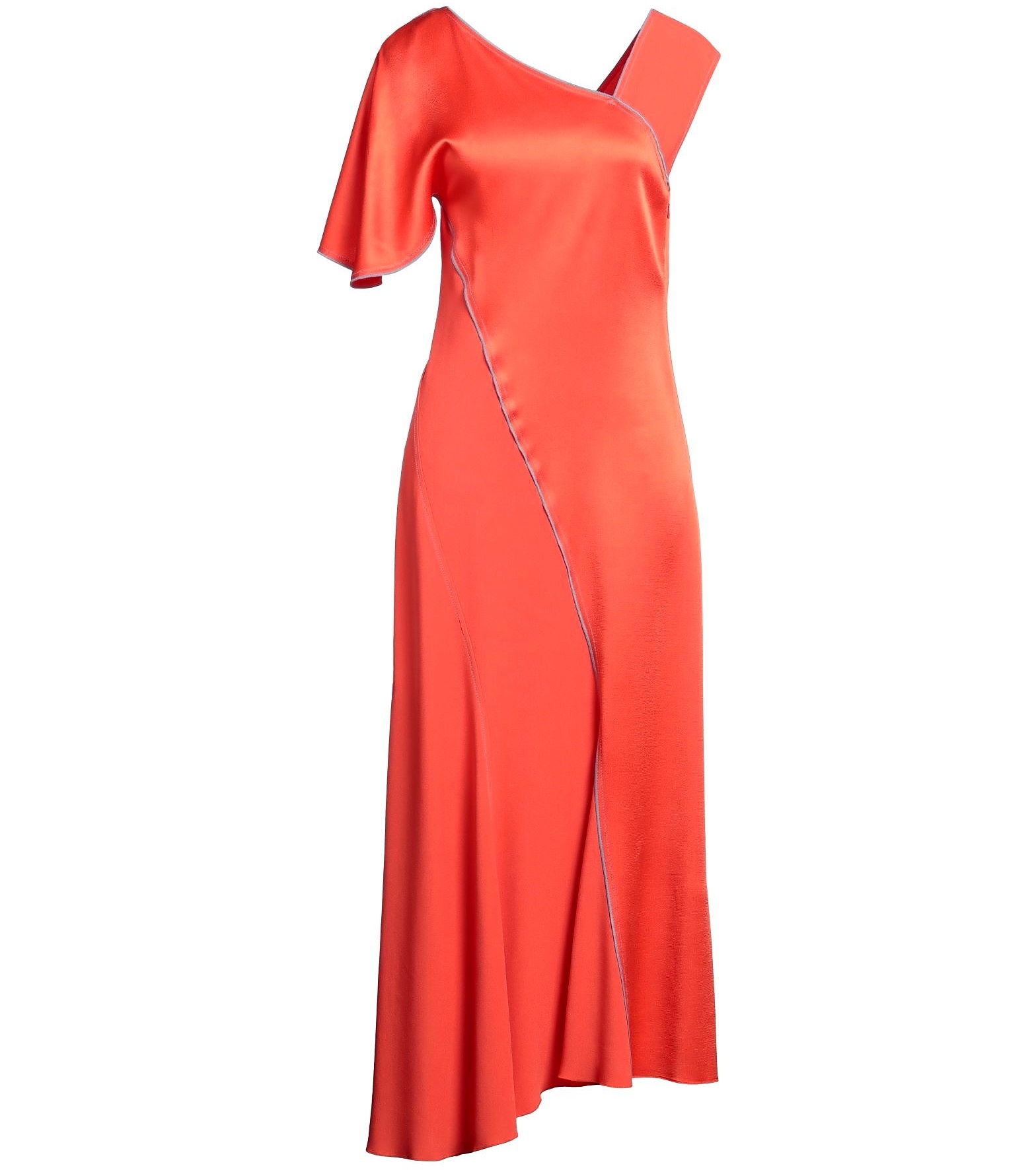 Платье Victoria Beckham Midi, оранжевый платье удачный вечер