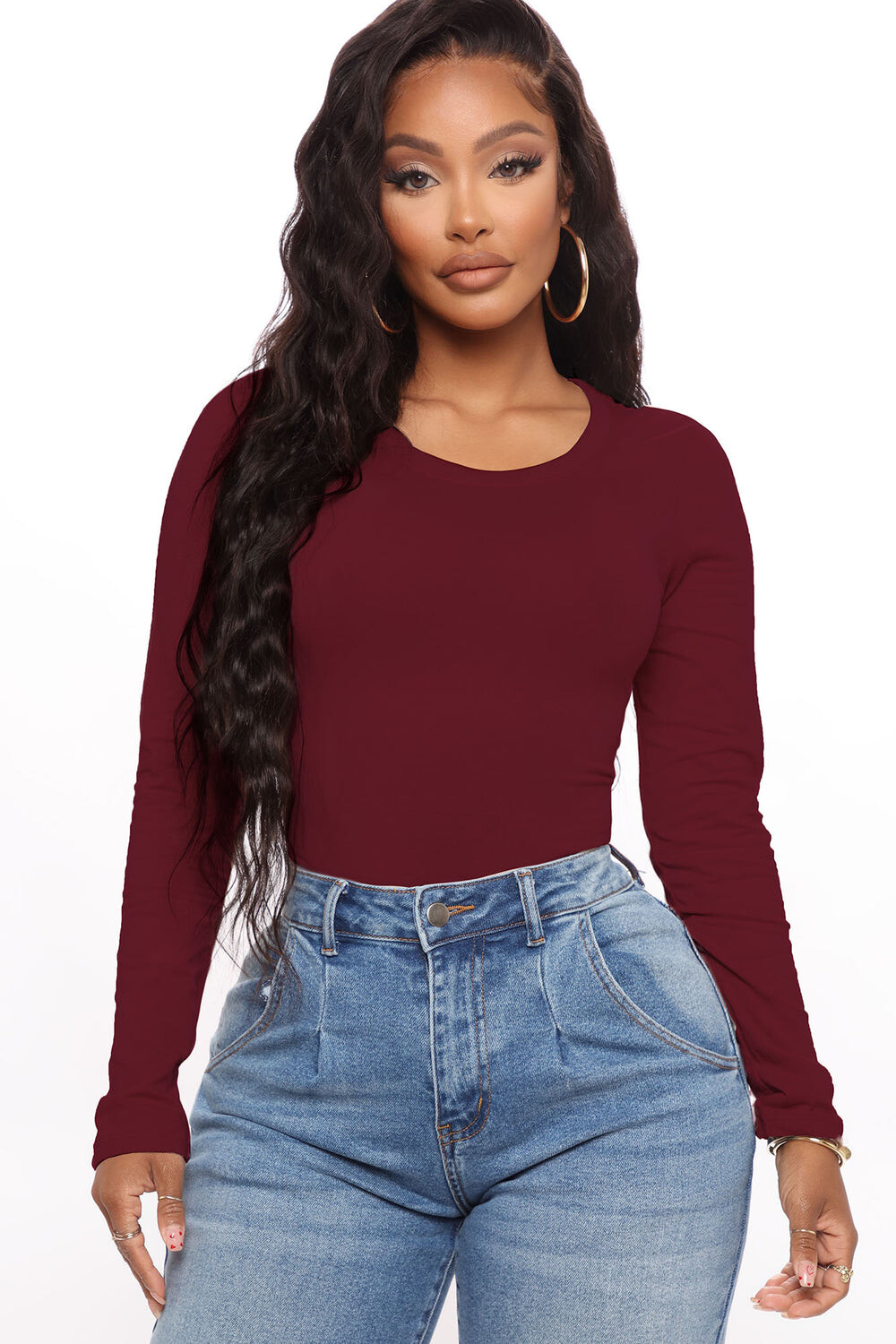 

Топ Fashion Nova 62800, бордовый