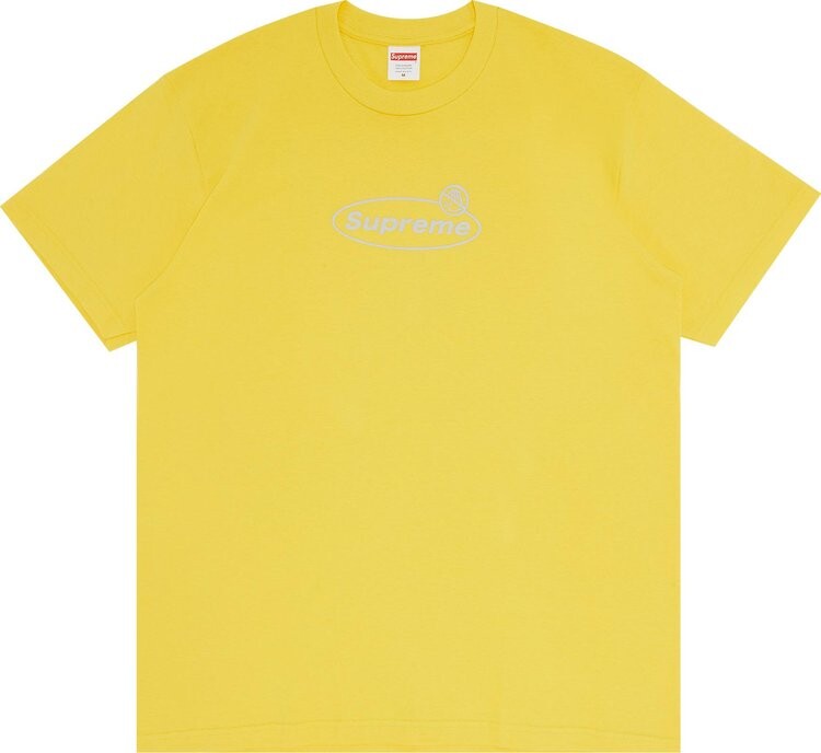 Футболка Supreme Warning Tee 'Yellow', желтый