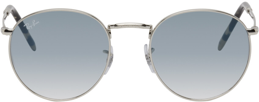 

Серебряные солнцезащитные очки New Round Ray-Ban