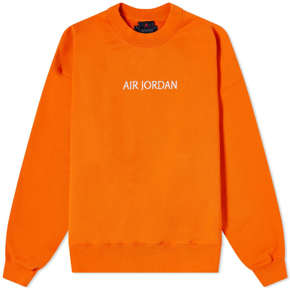

Толстовка Air Jordan Woodwork Fleece Crew, оранжевый