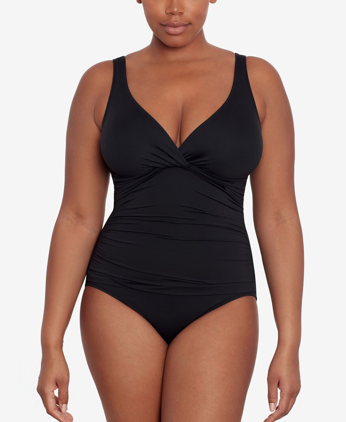 

Цельный купальник beach club solid twist Lauren Ralph Lauren, черный