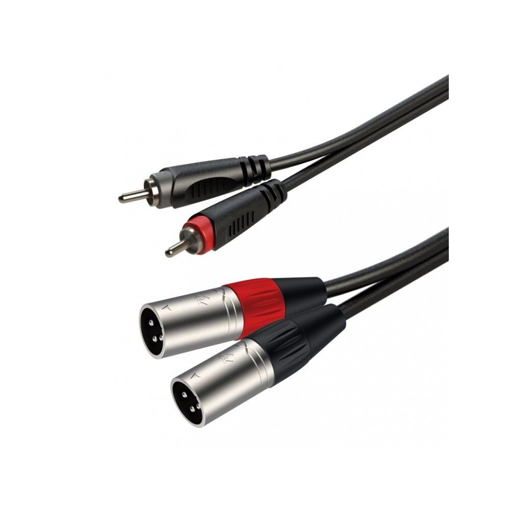 

Кабель Roxtone Racc190L3 от 2XLRm до 2RCA