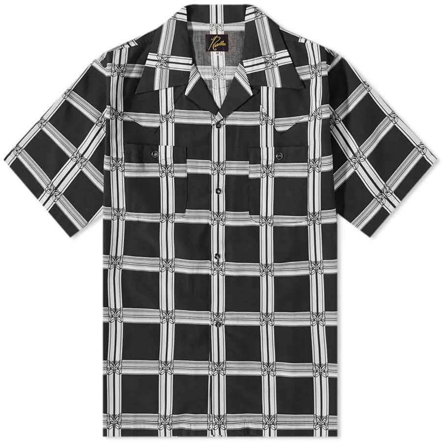 Рубашка Needles Papillion Plaid Vacation, черный - фото