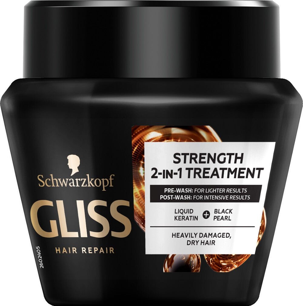 

Gliss Kur Ultimate Repair Strength 2-in-1 Treatment укрепляющая маска для сильно поврежденных и сухих волос 300мл