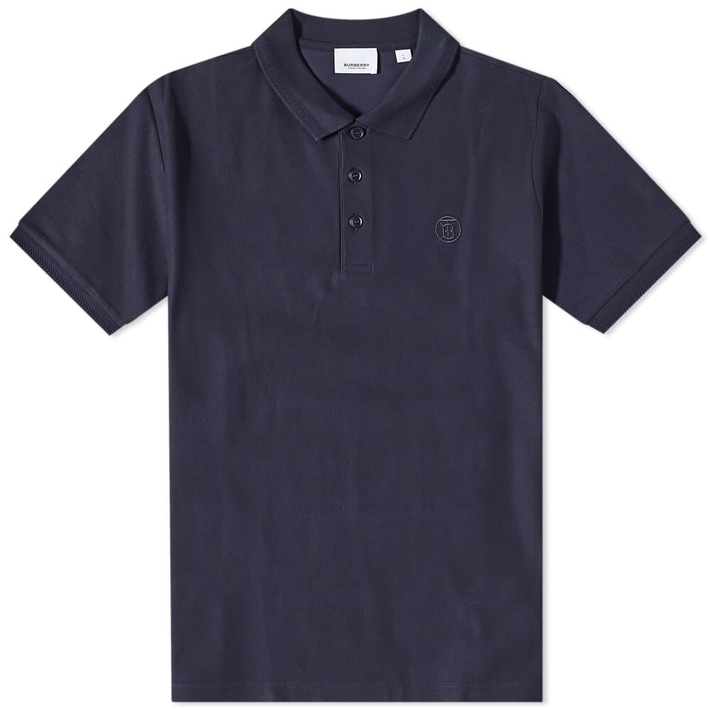 

Футболка Burberry Eddie TB Circle Logo Polo, Серый