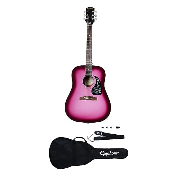 

Набор для акустической гитары Epiphone Starling Ярко-розовый жемчуг Epiphone Starling Guitar Player Pack
