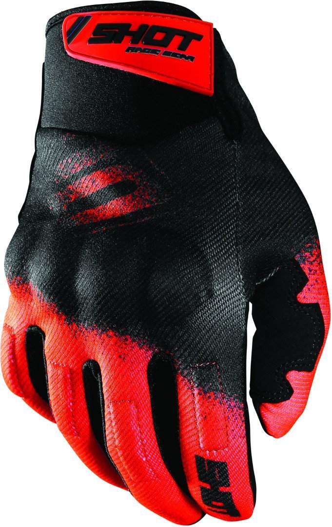 перчатки shot drift rockstar limited edition с логотипом черный Перчатки Shot Drift Smoke с логотипом, черный/оранжевый