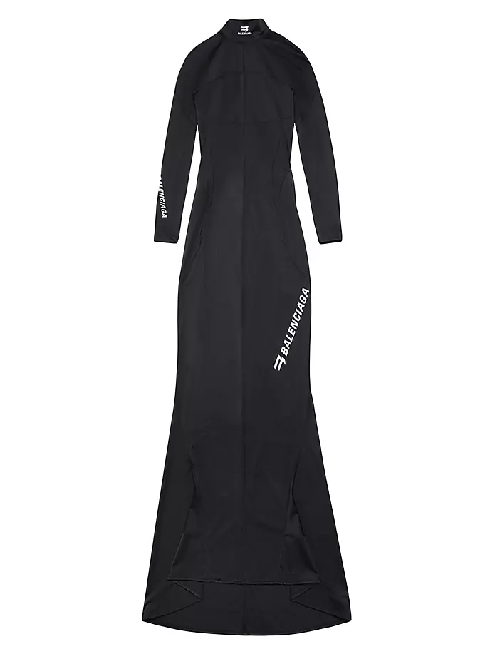 Спортивное платье B Balenciaga, черный
