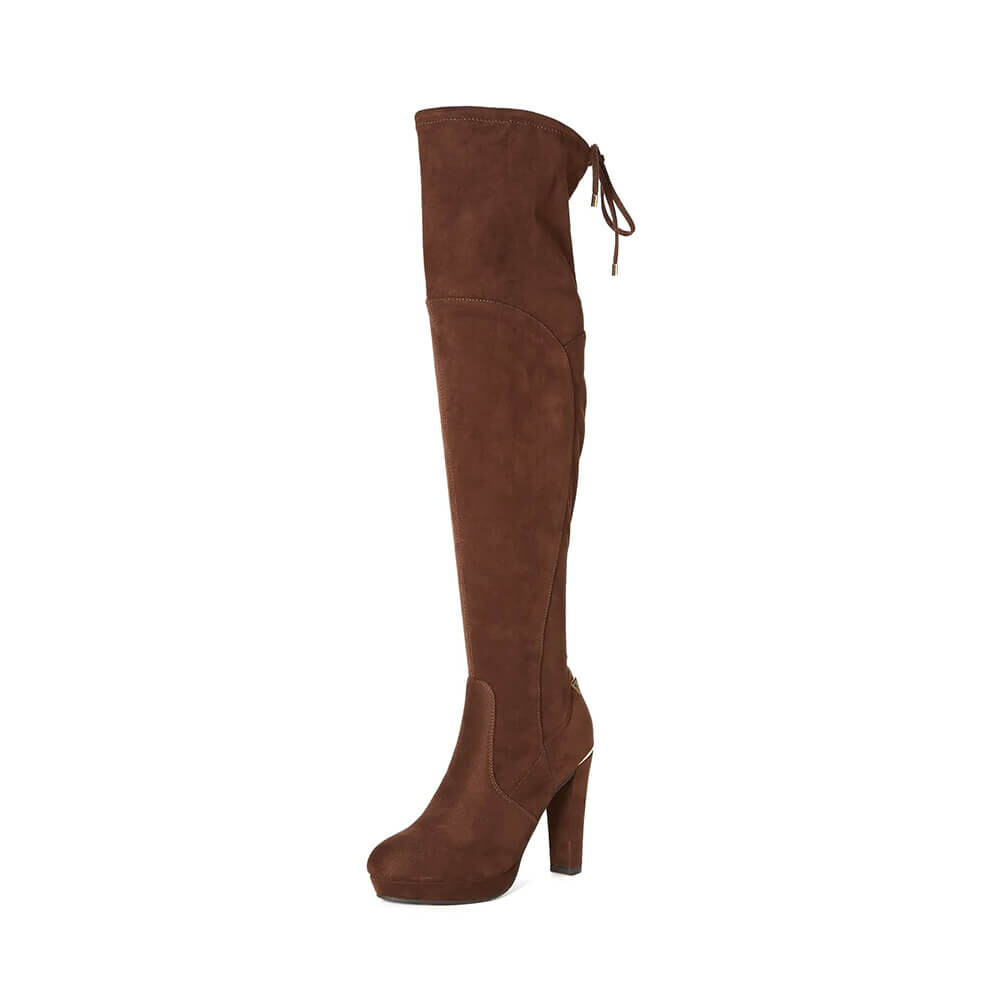 

Ботфорты Guess Factory Ladawn Over-the-Knee, тёмно-коричневый