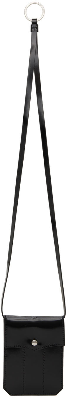 

Черный лакированный кошелек MM6 Maison Margiela