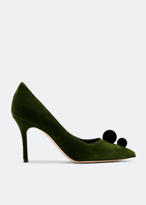 

Туфли MANOLO BLAHNIK Piera pumps, зеленый
