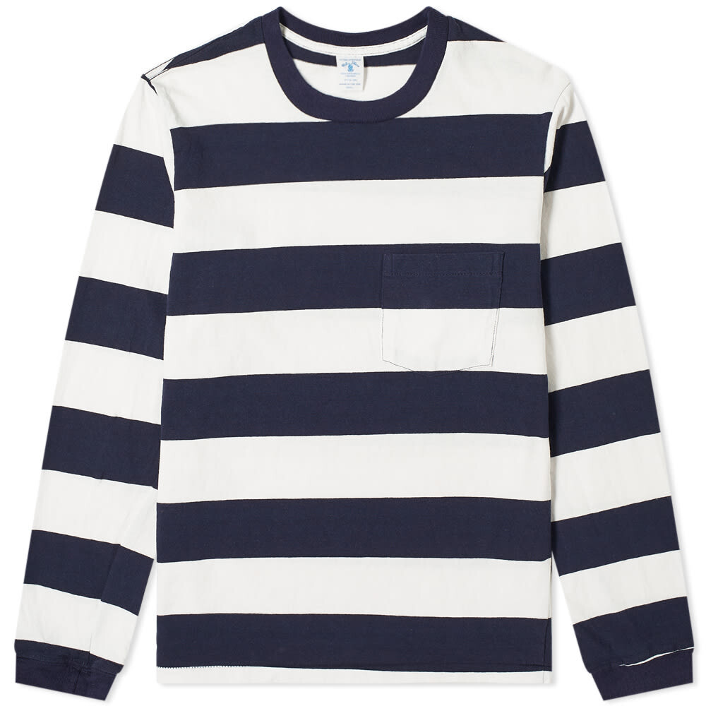 

Футболка Velva Sheen Long Sleeve Wide Stripe Tee, Серый