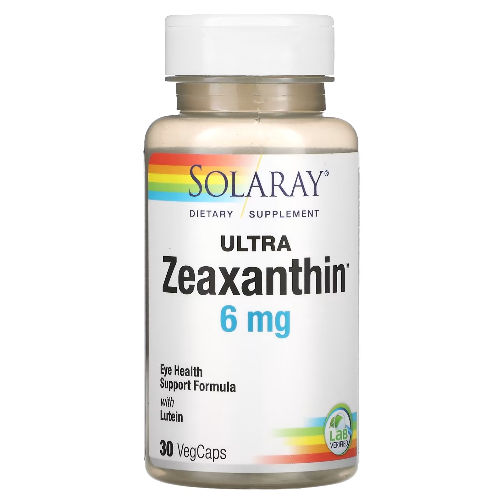 Solaray Ультра зеаксантин 6 мг, 30 растительных капсул solaray лютеин для глаз 6 мг 30 капсул