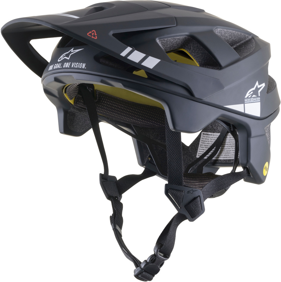 велосипедный шлем matrix split oneal черный желтый Велосипедный шлем Alpinestars Vector Tech A1, черный/желтый