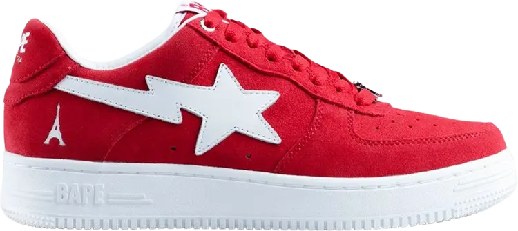 

Кроссовки Highsnobiety x Bapesta Not In Paris Pack - Red, красный