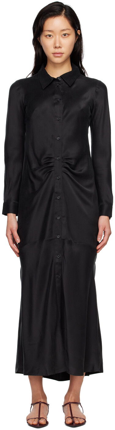 

Черное платье макси Kate Silk Laundry
