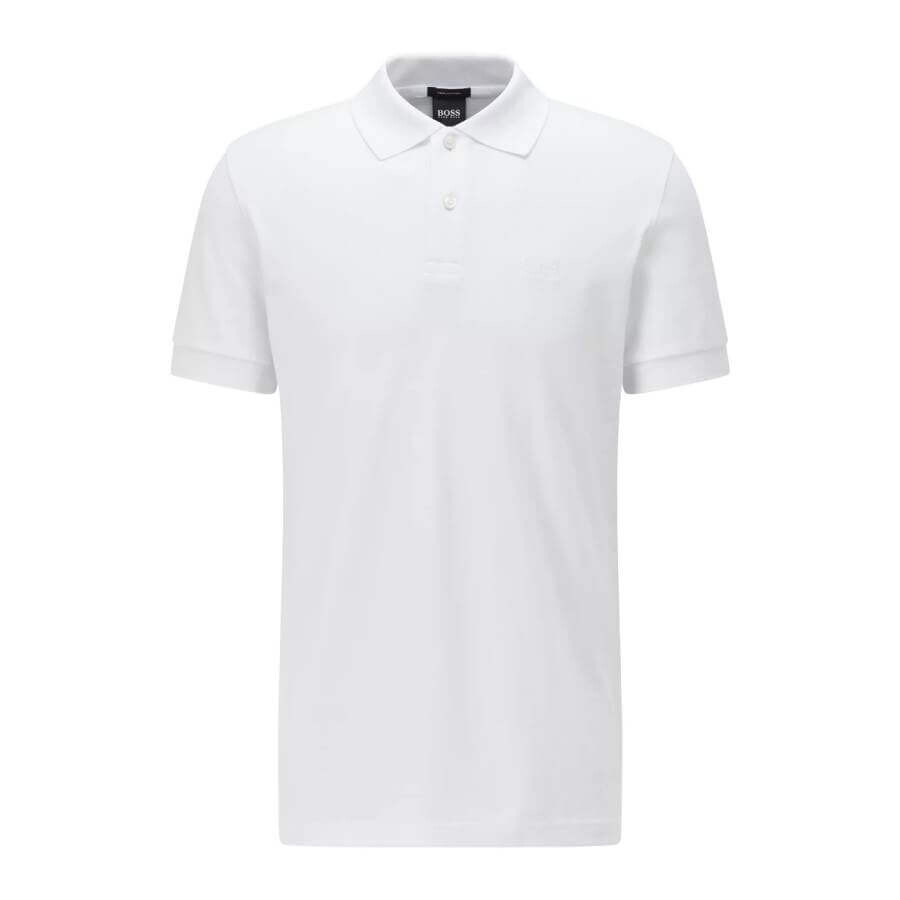 

Футболка-поло Hugo Boss Regular Fit Polo Logo Embroidery, белый
