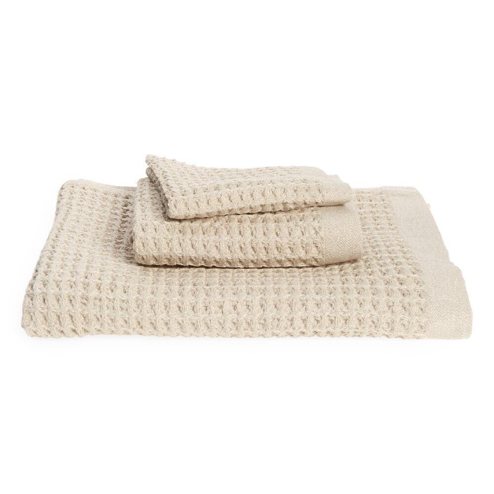 

Комплект полотенец Onsen Waffle Cotton Bath, 3 предмета, светло-бежевый