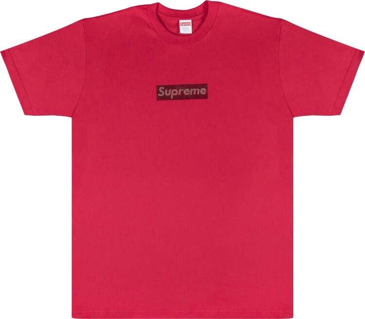 Supreme x Swarovski Box Logo T Shirt Red CDEK.Shopping