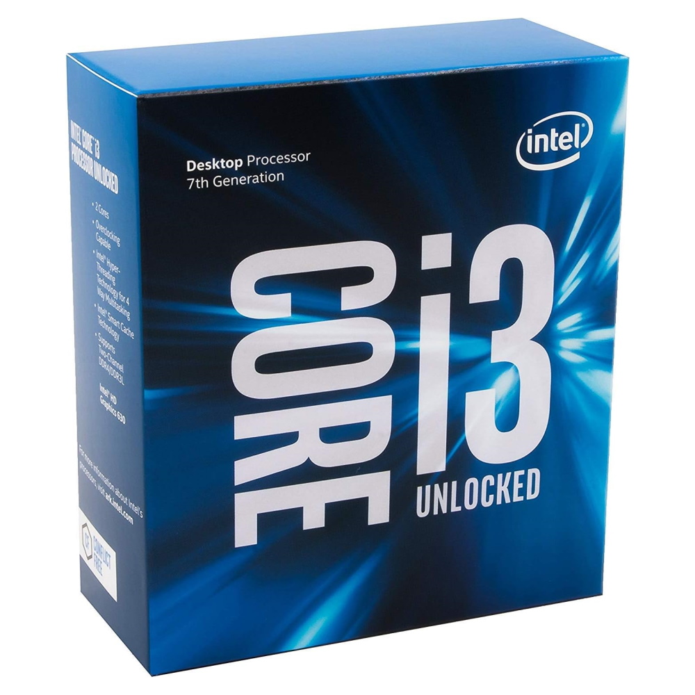 Процессор Intel Core i3-7350K BOX (Без кулера), LGA 1151 процессор intel core i3 10100f box без кулера