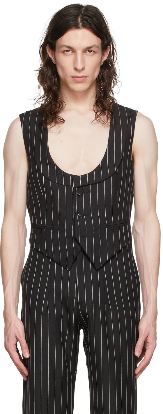 

SSENSE Exclusive Black Querelle Жилет ARTURO OBEGERO