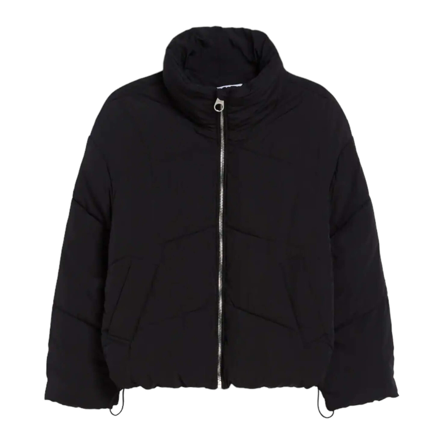

Куртка Bershka Oversized Puffer, черный